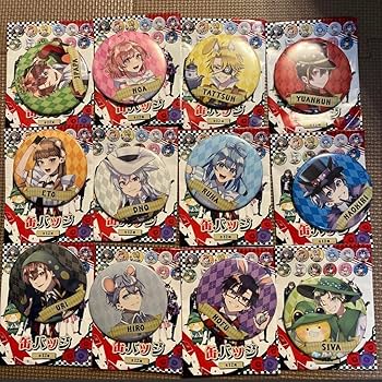 Amazon.co.jp: カラフルピーチ からぴちくじ 缶バッジ 落ちた先